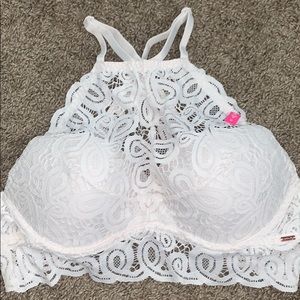 Pink Victoria’s Secret Laced Push-up Brallete